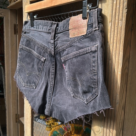 Levi's 501 Upcycled Studded Cut Off Jean Shorts - Picture 12 of 12
